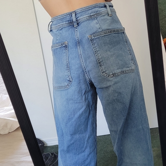 ZARA WIDE LEG JEANS - Picture 2 of 7